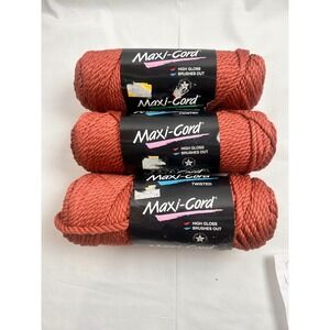 3 MaxiCord Polypropylene Macrame Cord Terracotta Red 6mm 100 Yards Twisted Style